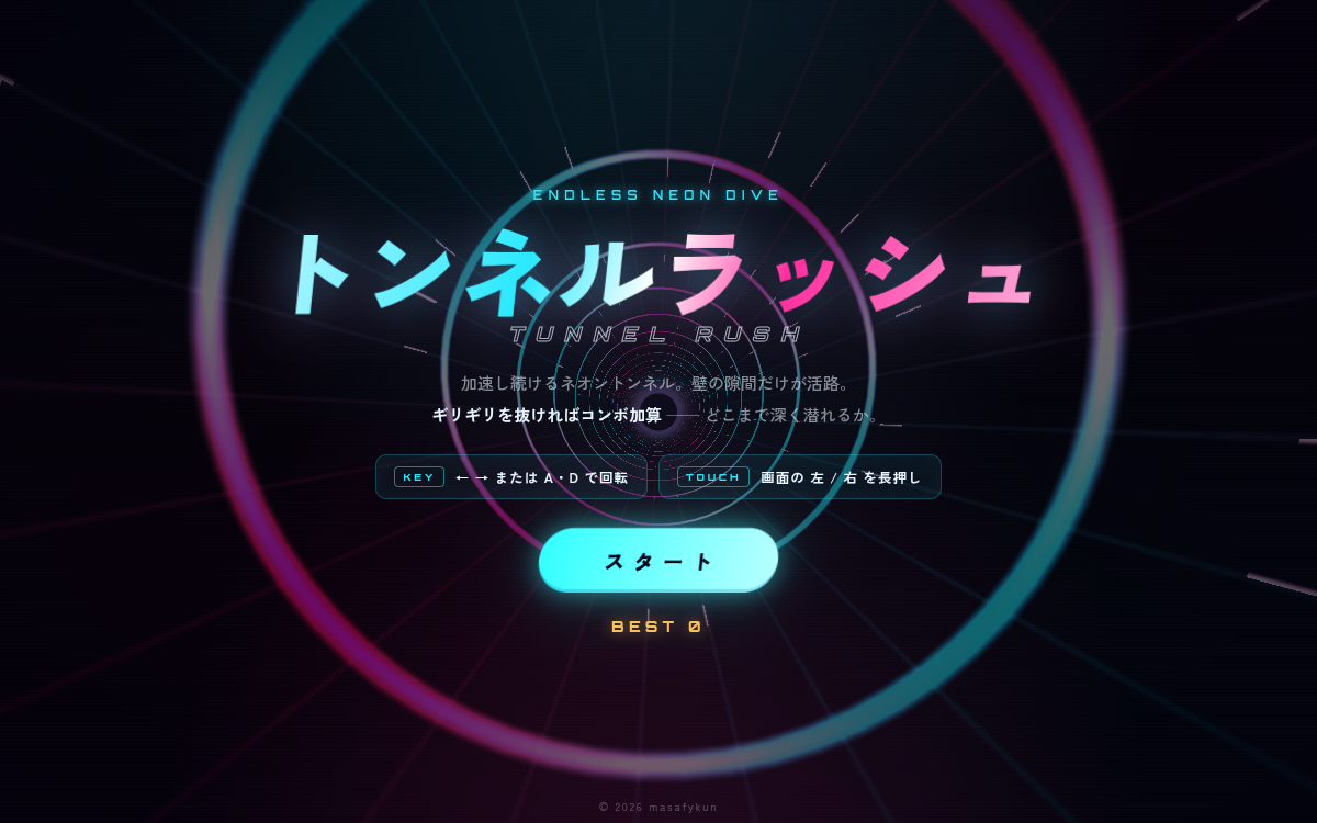 トンネルラッシュ